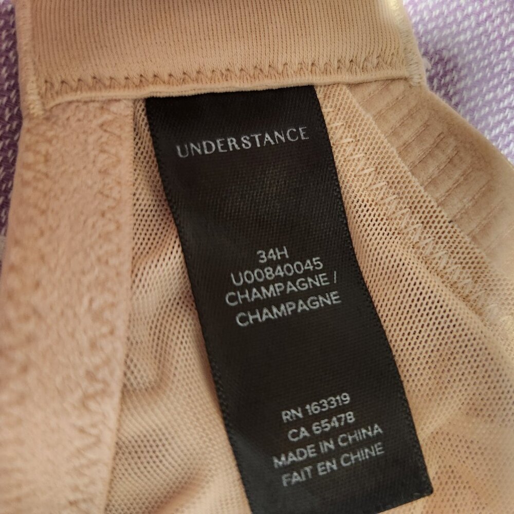 Understance Yara FlexWire Unpadded Demi Lift Bra Champagne 34H - Picture 5 of 5